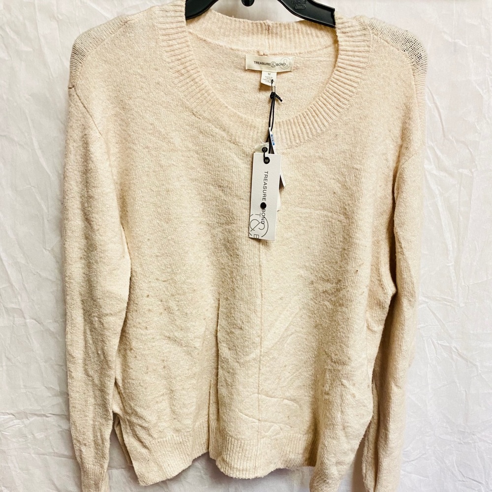 Treasure & Bond Oatmeal Sweater Sz M